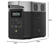 EF ECOFLOW Delta 2 Tragbare Powerstation 1024Wh, Solar Generator LiFePO4-Batterie, erweiterbarer Kapazität bis zu 3kWh, Schnellladung von 0-80% in 50 Mins, Notstromaggregat für Camping, Wohnmobile