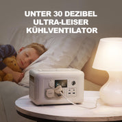ALLPOWERS R600 Solargenerator, 2x 600W (1200W Spitze) AC Ausgang, 299WH LiFePO4 Batterie Tragbare Powerstation mit 100W Solarpanel, Mobile Stromversorgung für Garten Reise Camping Wohnmobil Notfall