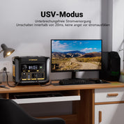 VTOMAN FlashSpeed 600 Tragbare Powerstation mit 110W Solarpanel - 499Wh/600W (Spitze 1200W) Schnellladung Solargenerator LiFePO4 Akku, 100W USB-C 70Min voll aufgeladen für Wohnmobil, Camping, Notfall